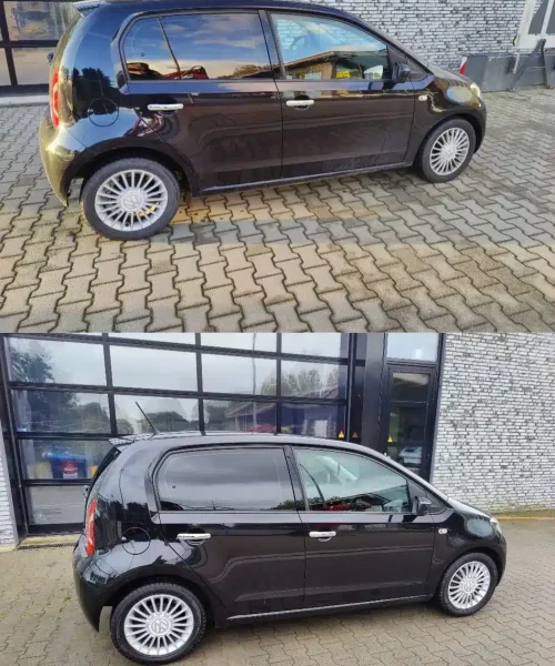 Schone lak en velgen na grondige exterieurreiniging in Heerhugowaard