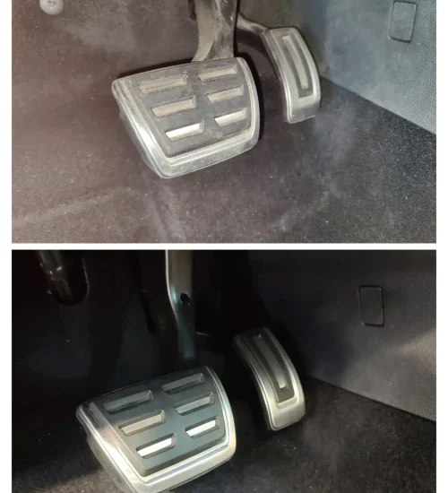 Schoongemaakte pedalen na interieurreiniging in Heerhugowaard